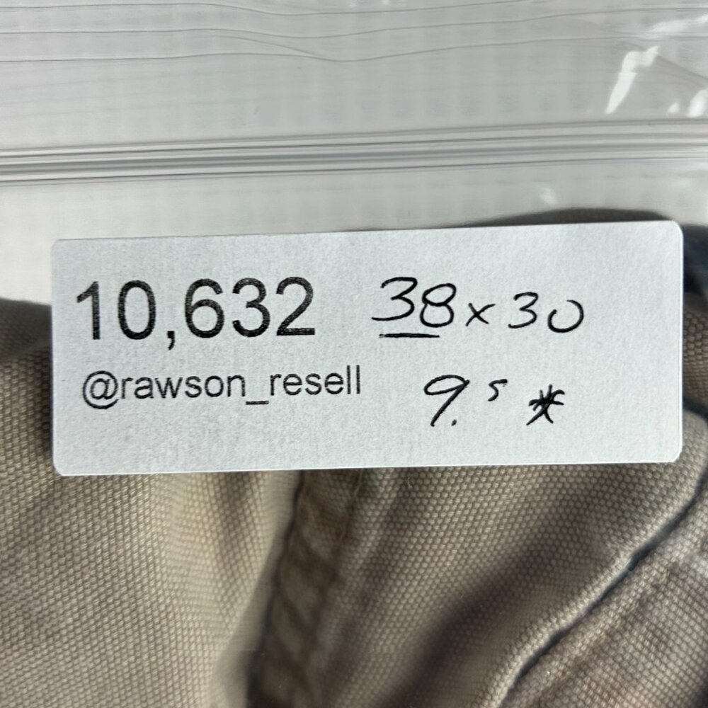 Carhartt Carpenter Pants 38x30 Painted Distressed Faded Work Wear Brown Loose‎ - Picture 8 of 8